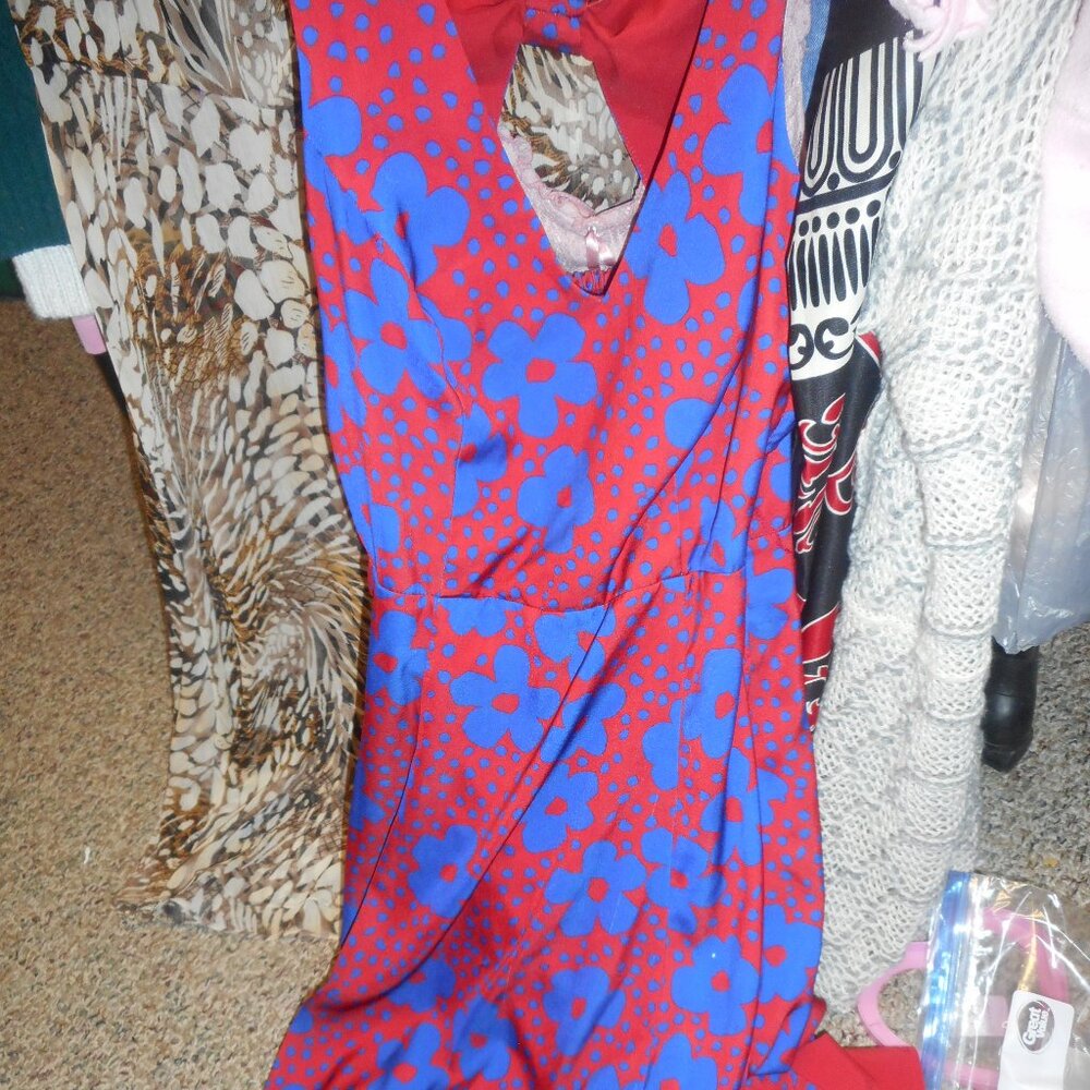 MODCLOTH, women's dress, summer sleeveless, pockets, sz M